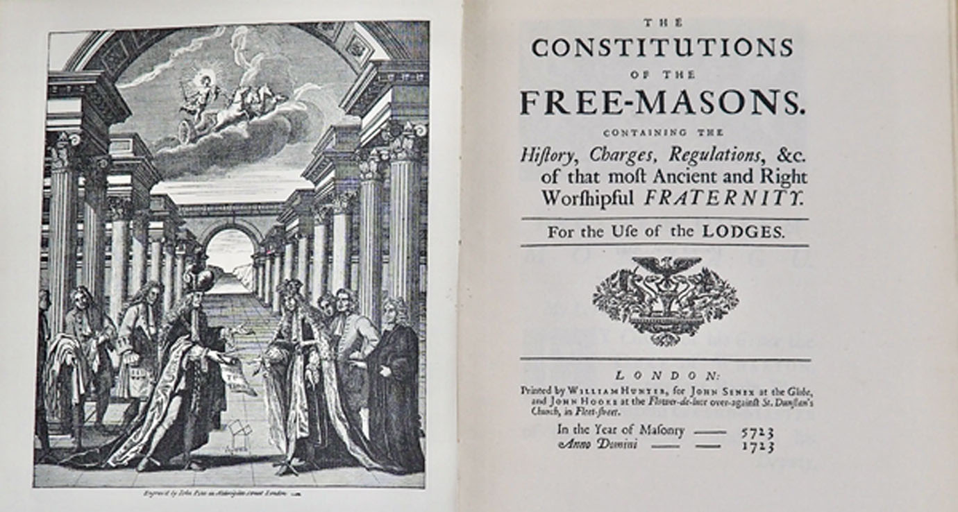 Facsimile of the 1723 First Book of the Constitutions. Facsimile of the 1723 First Book of the Constitutions.