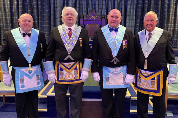 Pictured from left to right, are: Dave Partington, Bill Williamson, Colin Richmond and Ian Brook.