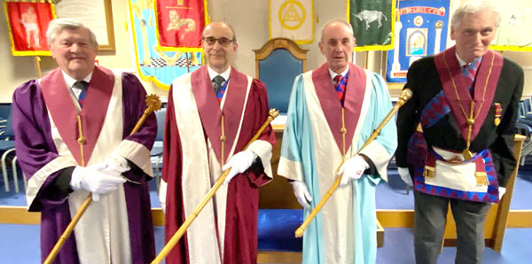 Pictured from left to right, are: Kevin Beaumont, David Jackson, Roger Nevinson and Peter Wood.
