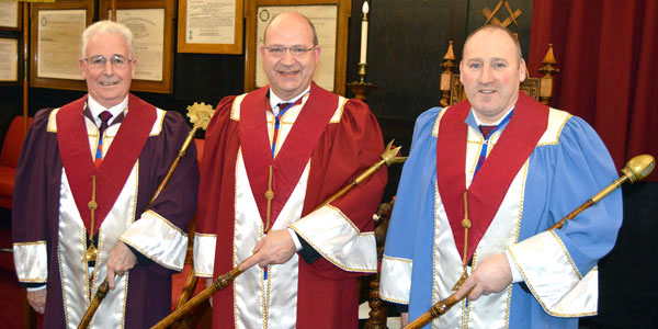 Pictured from left to right, are: Malcolm Brown, Stuart Bateson and Andy McClements.