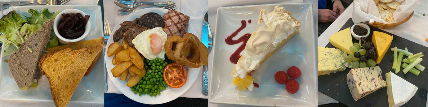 The four courses of the festive board. The four courses of the festive board.