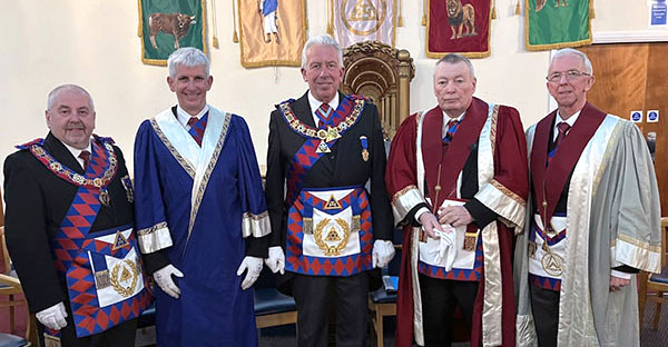 Pictured from left to right, are: Christopher Butterfields, Ian Clark, Mark Matthews, Anthony Prior and David Southward. Pictured from left to right, are: Christopher Butterfields, Ian Clark, Mark Matthews, Anthony Prior and David Southward.