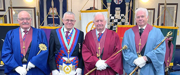 Pictured from left to right, are: Colin Sharples, Colin Jenkins, Derek Ishmael and James Wheeldon