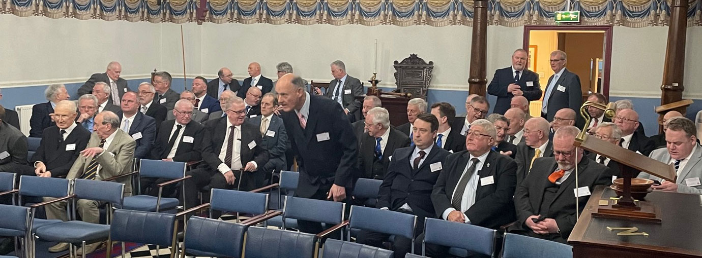 Brethren and companions at the Q&A session.