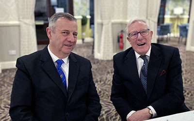 Peter Lockett (left) and Ian Higham. Peter Lockett (left) and Ian Higham.
