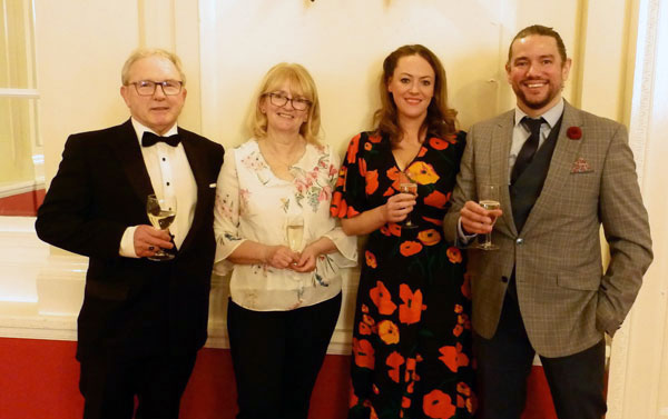 Ready for the X Factor, from left to right, are: Roy Williams, Gill Williams, Claire Casson and Matt Casson