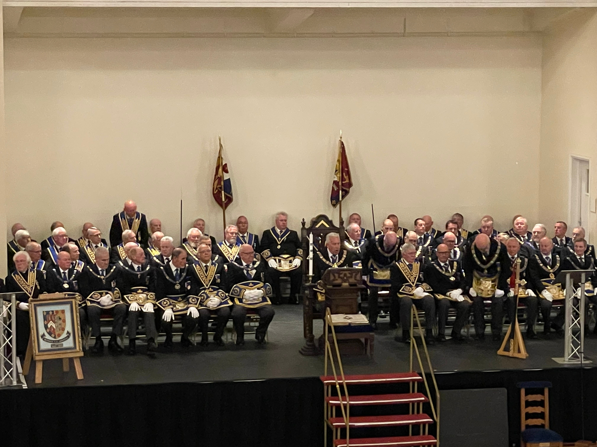 Mark Matthews in the chair at Provincial Grand Lodge.