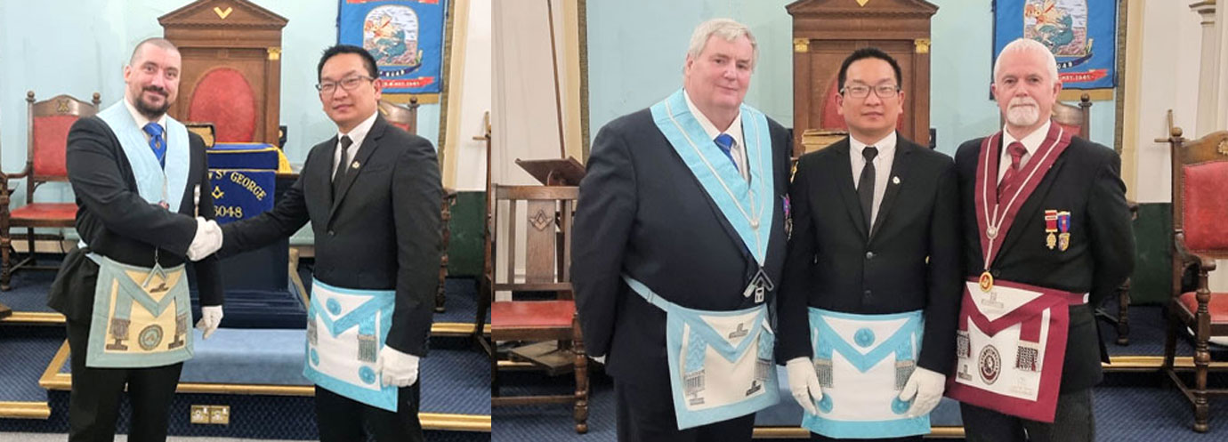 Pictured left: Jon Holden (left) congratulates Aris Icasiano. Pictured right from left to right, are: Allan Spain, Aris Icasiano and Paul Brunskill. Pictured left: Jon Holden (left) congratulates Aris Icasiano. Pictured right from left to right, are: Allan Spain, Aris Icasiano and Paul Brunskill.