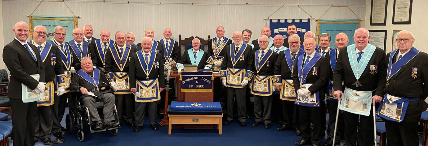 Borsdane Lodge members and visitors. 