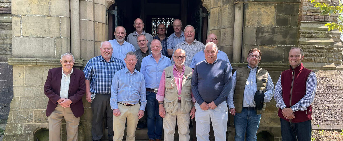 Members who made the trip with their guide Howard Bowden (second row centre).