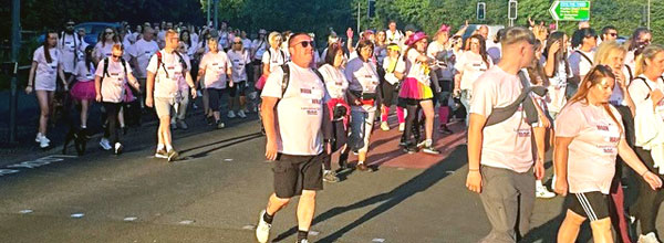 St Catherine’s night walkers, over 900 people took part.