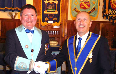David Cottam (left) with Tony Jackson. David Cottam (left) with Tony Jackson.