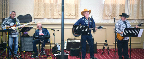 The WA Hillbillies, pictured from left to right, are:  Frank Chean, Paul Dear, Mike Smith and Mel Barnes