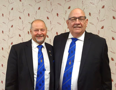 John Cross, North Fylde Group Chairman (left) and Philip Gunning.