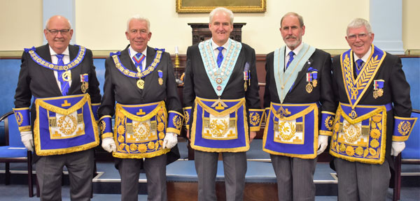 Pictured from left to right, are: Phil Gunning, Mark Matthews, Andrew Whittle, Frank Umbers and Tony Harrison.