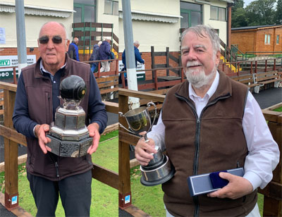 Pictured left: Proud Cowper Trophy winner John Medcalf. Pictured right: Cowper Trophy runner-up Bill Richmond. Pictured left: Proud Cowper Trophy winner John Medcalf. Pictured right: Cowper Trophy runner-up Bill Richmond.
