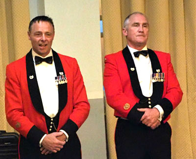 Richie Puttock (left) with Darren Taylor. Richie Puttock (left) with Darren Taylor.
