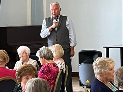 Tom Bradfield-Kay giving his final remarks. Tom Bradfield-Kay giving his final remarks.