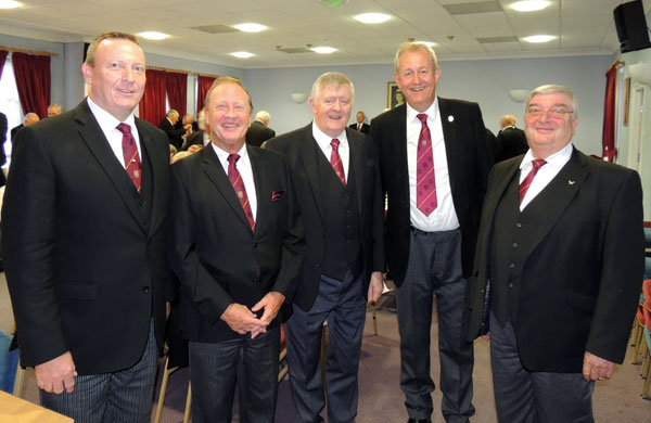 Pictured from left to right, are: Jason Dell, Paul Broadley, Graham Lloyd, Ken Needham and David Jopling.