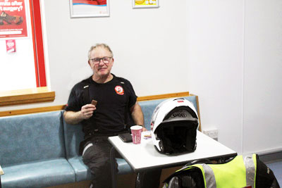 Roy has a well-deserved break! Roy has a well-deserved break!