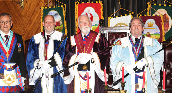 Pictured from left to right, are: Ian Sanderson, Mike Fox, Michael Melling and David Jones