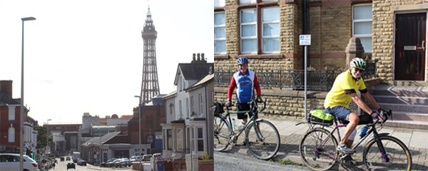 Pictured left: Blackpool Tower in the sun from Adelaide Street. Pictured right: At Blackpool Masonic Hall, from left to right, are: Peter Lees and John James.