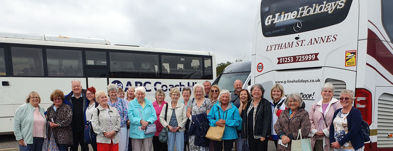North Fylde Group widows together with the John Cross (back row right) and his wife Shelagh Cross and Arthur Cartain (back row second right).