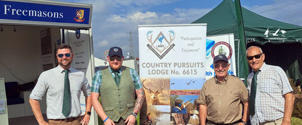 The team setting up on day 1. Pictured from left to right, are; Lee Fisher, Adam Ellis, Mick Woods and Chris Tittley.