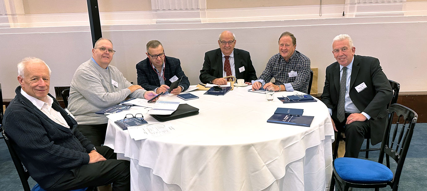 Pictured from left to right at the seminar, are: Stewart Cranage, Neil Ward, Peter Lockett, Phil Gunning, Paul Broadley and Mark Matthews. (Barry Dickinson’s seat is empty – he’s taking the photograph!).