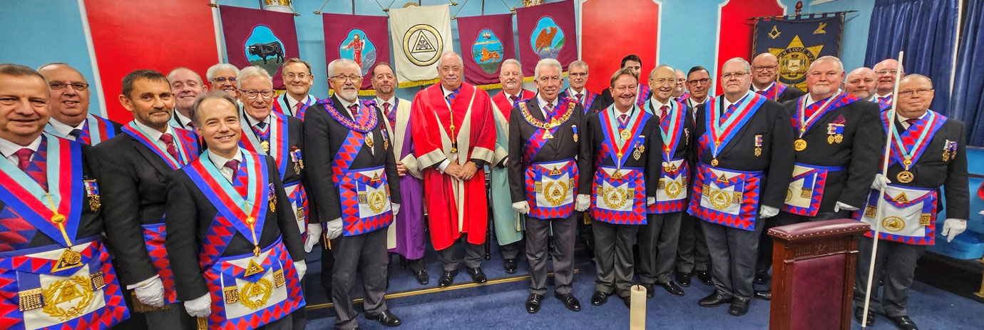 Horwich principals with Mark Matthews and other grand and acting Provincial officers. Horwich principals with Mark Matthews and other grand and acting Provincial officers.