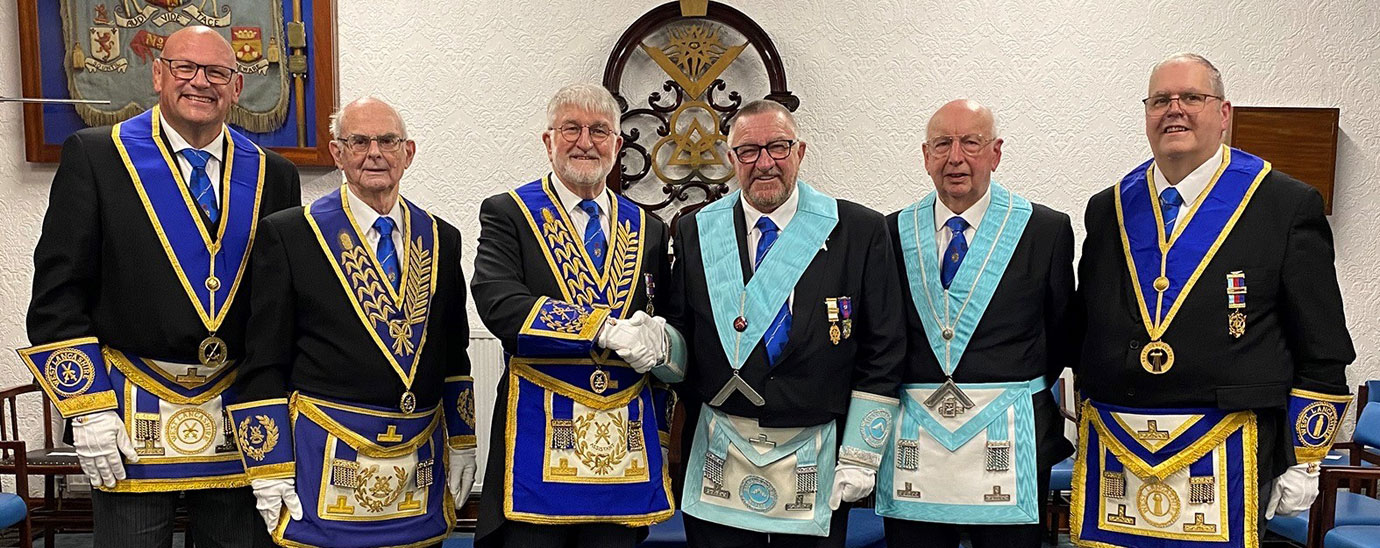 Pictured from left to right, are: David Bishop, Alan Smith, John Robson, Maurice Sewter, Harry Noblet and Neil Ward