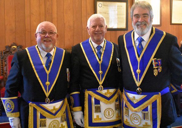 Pictured from left to right, are; Harry Chatfield, Dave Sear and Nigel Higginson.