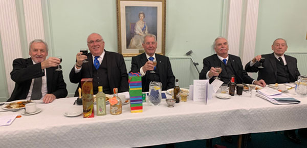 Pictured from left to right, are: Sam Robinson, Ray Fitzsimmons, Glyn Pyne, Kevin Dempster and David Jones. Pictured from left to right, are: Sam Robinson, Ray Fitzsimmons, Glyn Pyne, Kevin Dempster and David Jones.