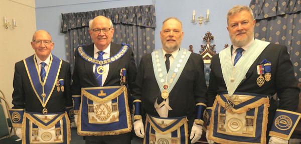 Pictured from left to right, are: John Gibbon, Philip Gunning, Ian Bloomfield and David Boyes.