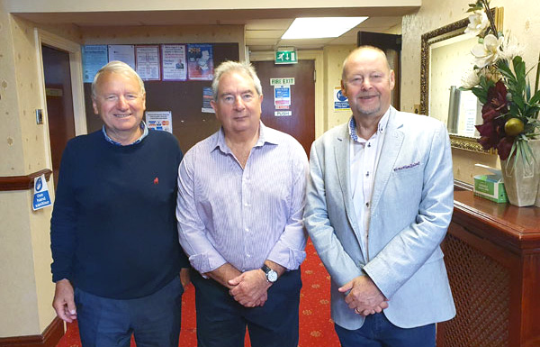 Pictured from left to right, are keen volunteers: Russell Forsyth, Martin Poole and John Cross.