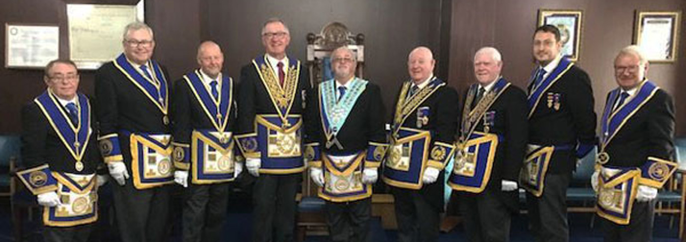 Pictured from left to right, are: are: Mike Brown, Jim Gregson, John Cross, John Robbie Porter, Bill Acton, Harry Cox, Brian Mayoh, Gavin Egan and Russell Forsyth.