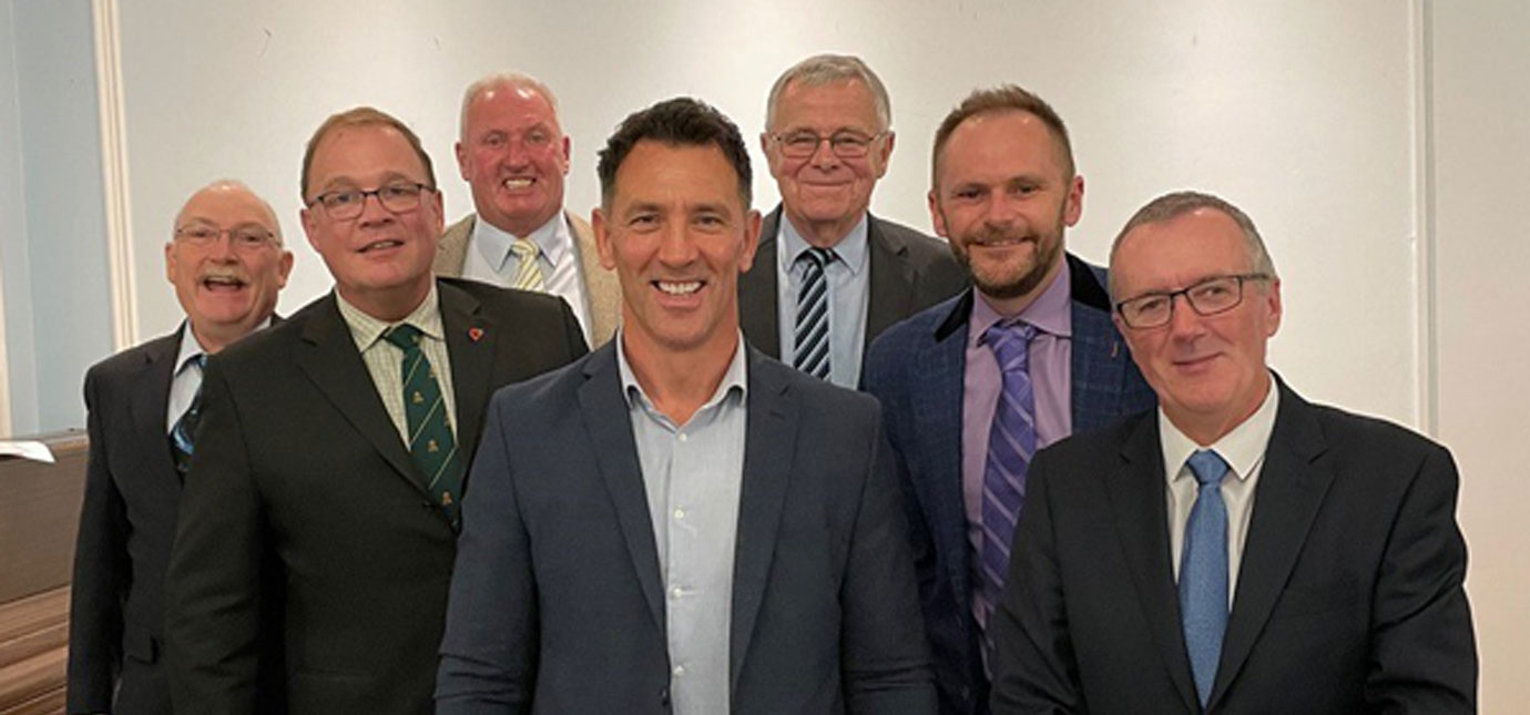 Pictured from left to right, are: Trevor Verncombe, Alister Sainter, Peter Wall, Paul Sculthorpe, Colin Jenkins, Dom Woodward and Eddie Thompson. Pictured from left to right, are: Trevor Verncombe, Alister Sainter, Peter Wall, Paul Sculthorpe, Colin Jenkins, Dom Woodward and Eddie Thompson.