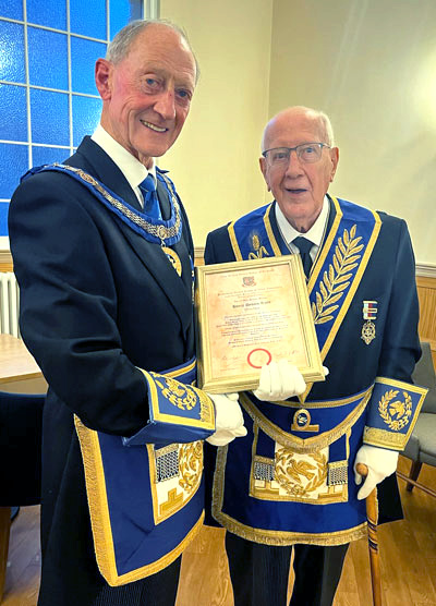 Barry Jameson (left) and Dennis Rudd.