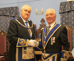 Eric celebrates 50 years as a Freemason