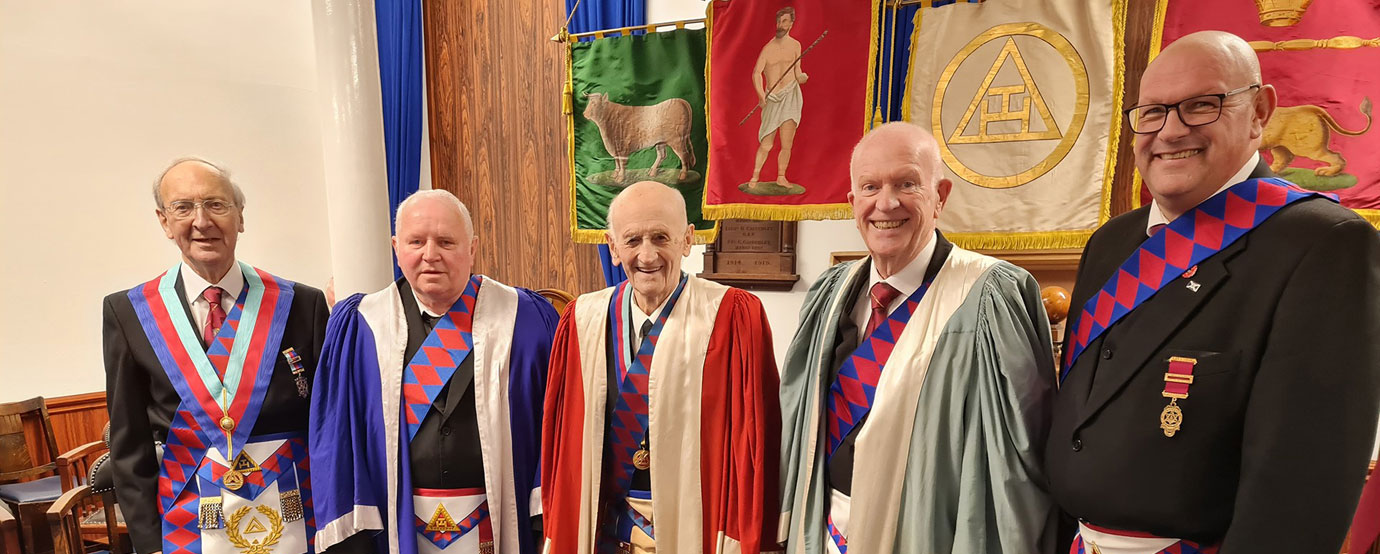Pictured from left to right, are: David Harrison, Bill Nelson, Allan Scott, George Askins and David Bishop.