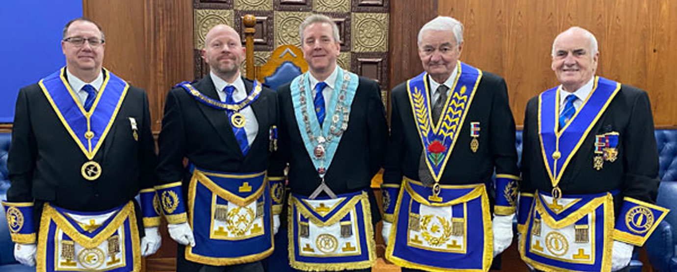 Pictured from left to right, are: Colin Thorne, Malcolm Bell, Craig Sutton, Tony Edden and Patrick Walsh.