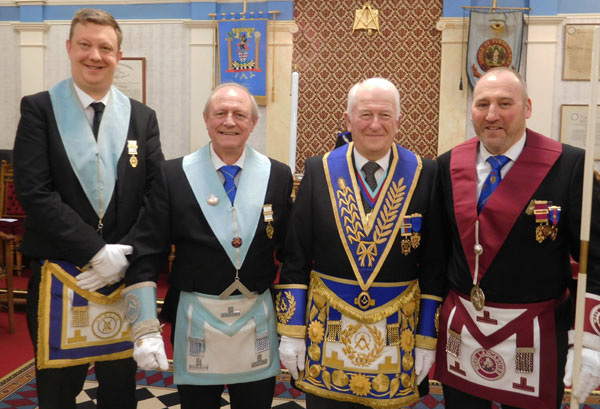 Pictured from left to right are: Ben Cauldwell, Tony Taylor, Norman Thompson and Andy McClements.