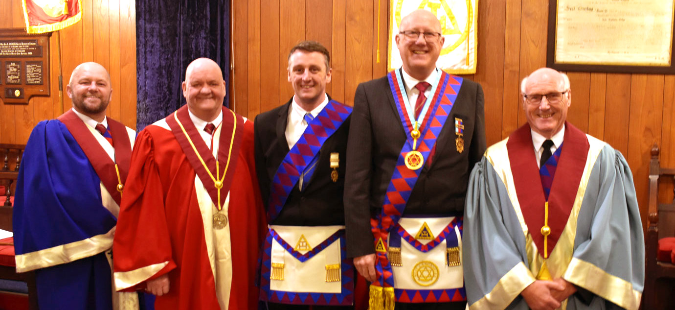 Pictured from left to right, are: Darren Stainton, Mike Benson, Stewart Turnbull, Gary Rogerson and John Porter.