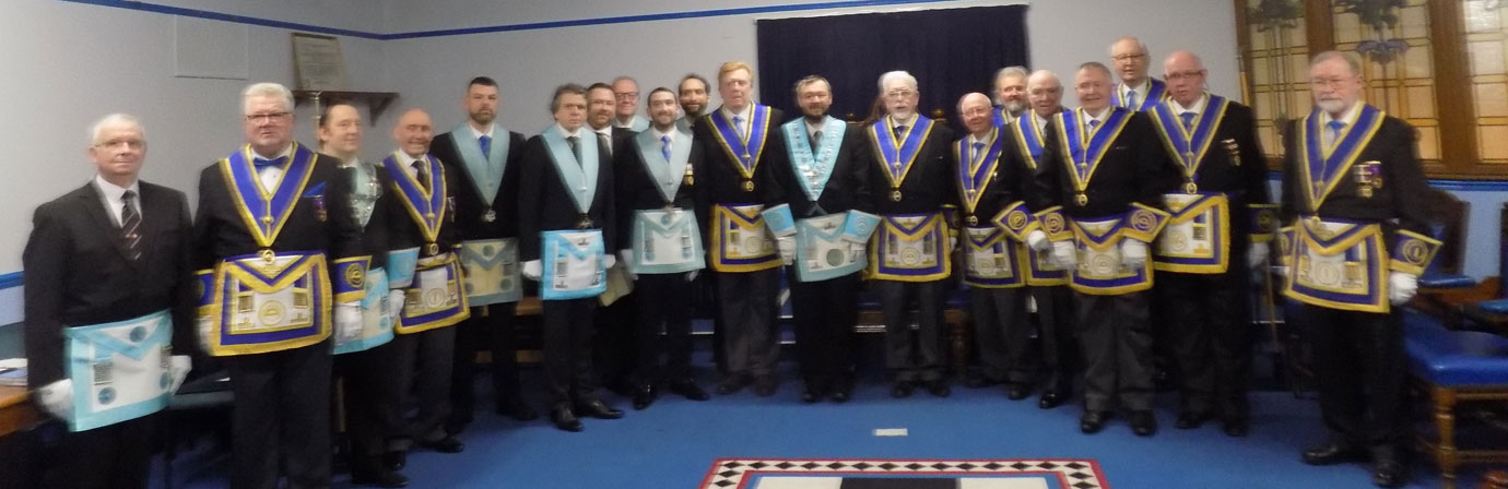 Members of Bootle Pilgrim Lodge assembled