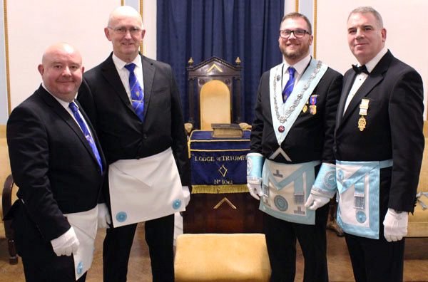 Pictured from left to right, are: Peter Grihault, William Buchanan Snr, Will Buchanan and Darren Collins