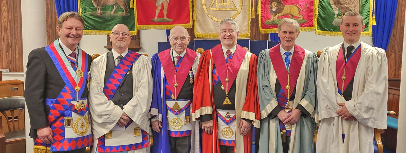 Pictured from left to right, are: Paul Hesketh, Roger Mason, John Breakwell, Derek Whittle, John Longworth and Tom Richardson.