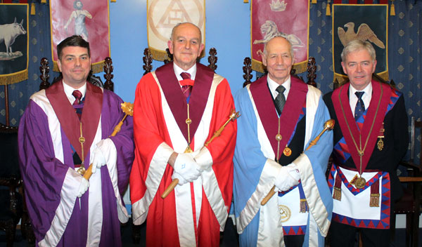 Pictured from left to right, are: Keith Lindsay, Graham Fairley, Albert Hogg and Stephen White.