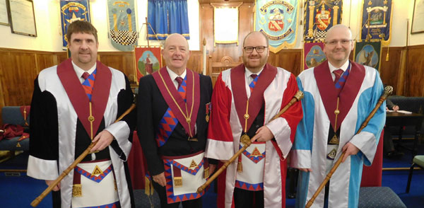 Pictured from left to right are: Gary Gibson Peter While, Stephen Renney and Paul Musgrave.
