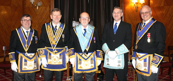Pictured from left to right, are: Paul McLachlan, Mark Dimelow, Tom Smith, Stuart Allen. John Reynolds.