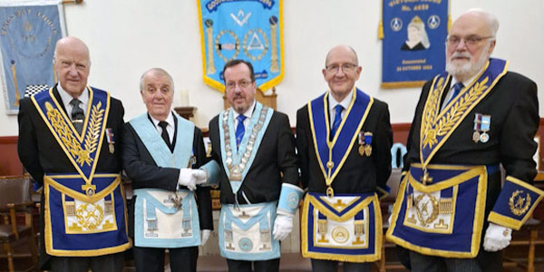Pictured from left to right, are: Stephen Walls, John Horn, Rob Smith, John Gibbon and David Redhead.
